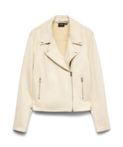 VMJOSE Short Faux Suede Jacket Ga Noos White Birch