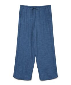 VMMELANEY HW Loose Pant WVN Noos Blue Dark Denim