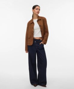 VMJOSE Kelly Short Jacket Brown Cognac