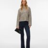 Vero Moda Vmurena Ls Oversized Funnel Neck Top White Birch