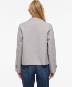 Vijuice Ls Short Jacket Light Grey Melange