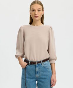 SLWTENNY 3/4 Sweat Top Noos Pure Cashmere