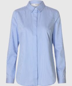 SLFROMIE LS Fitted Shirt Noos Bright White