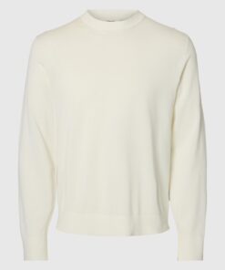 Selected Femme Slmtorino Ls Knit Crew Neck Egret
