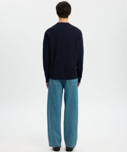 Selected Femme Slmtorino Ls Knit Crew Neck Sky Captain