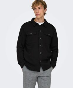 Only & Sons Onsnewkodyl Overshirt Black