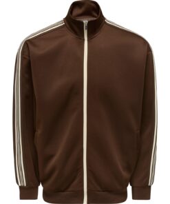 Onsriber Ls Zip Stripe Track Sweat Potting Soil