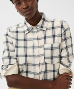 YanaPW Shirt Big Dark Navy Check