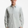 Gant Regular fit shirt in cotton poplin Light Grey