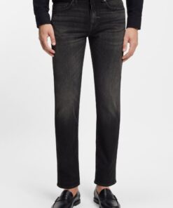 Delaware Slim Fit Jeans Black Stretch Denim