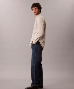 Calvin Klein Standard Straight Fit Jeans Oil Slick