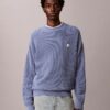 Calvin Klein Cotton Waffle Knit Jumper Dusty Sailor Blue