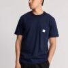 Makia Square Pocket T-Shirt Dark Navy