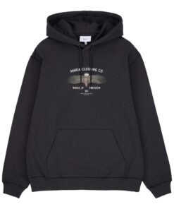 Makia Eagle Hooded Sweatshirt Black