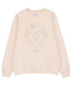 Makia Beam Sweatshirt Natural White