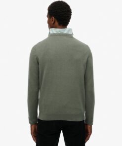 Essentials Cotton Jumper Lily Pad Green Marl