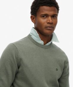 Essentials Cotton Jumper Lily Pad Green Marl