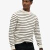 Superdry The Merchant Store Breton Jumper Cream Breton Stripe