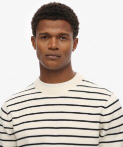 The Merchant Store Breton Jumper Cream Breton Stripe