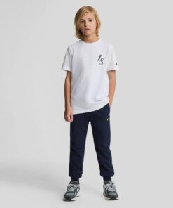 Lyle & Scott Boys Cotton Joggers Navy