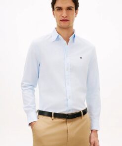 Tommy Hilfiger Flex Regular Fit Dobby Shirt Sweet Blue