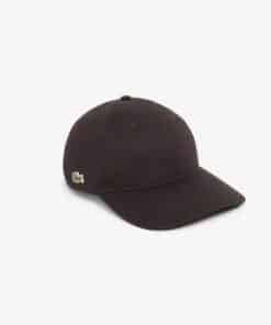 Lacoste Cotton Twill Cap Brown