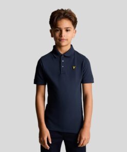 Lyle & Scott Boys Cotton Polo Shirt Navy