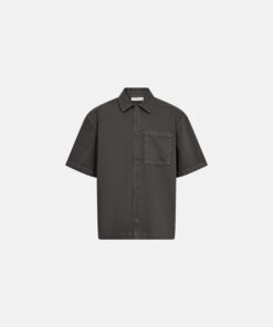 Resteröds Short Sleeved Shirt Noah Cotton Gray