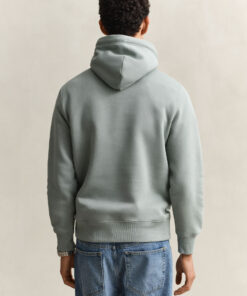 Gant Shield Hoodie Ceramic Grey