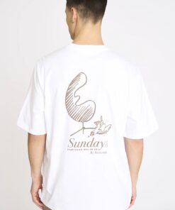 Resteröds T-Shirt with Print Tas Cotton White