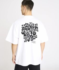 Resteröds T-Shirt with Print Tas Cotton White