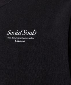 Resteröds Crewneck Sweatshirt Drake Cotton Black With Print