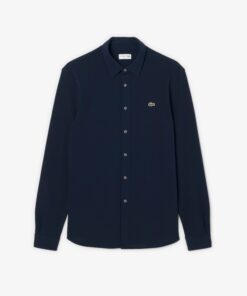 Lacoste Slim Fit Cotton Piqué Shirt Midnight Blue