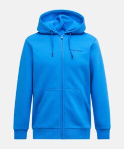 Peak Performance Original Small Logo Zip Hood Men Crisp Air Blue