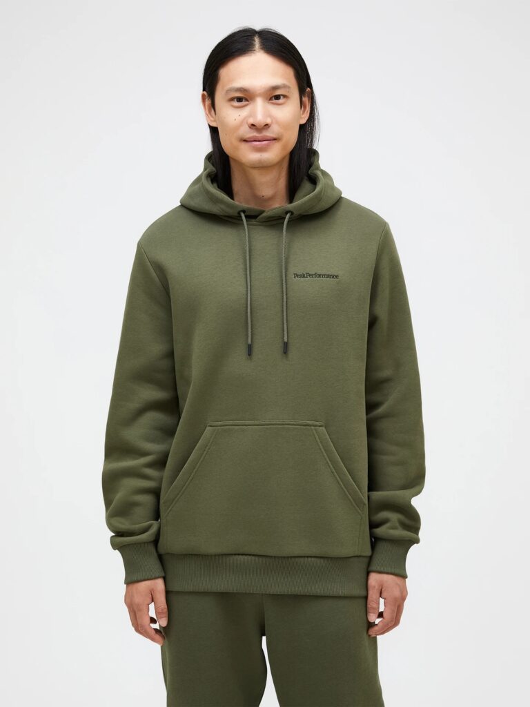 Peak Performance Original Small Logo Hood Men Pine needle