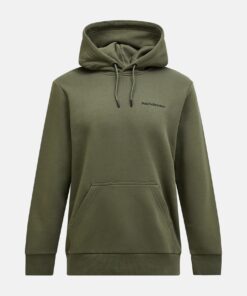 Peak Performance Original Small Logo Hood Men Pine needle