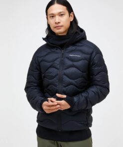 Peak Performance Helium Down Hood Jacket Men Black