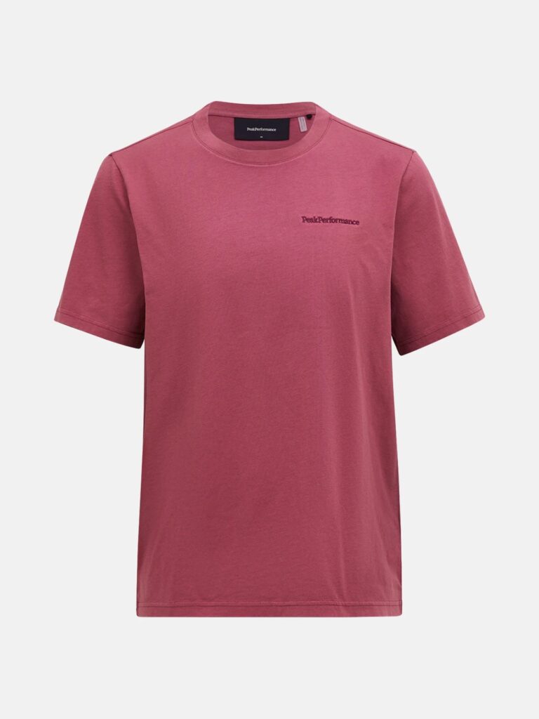 Peak Perfomance Original Small Logo Tee Men Wild Rouge