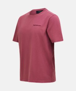 Peak Perfomance Original Small Logo Tee Men Wild Rouge