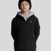 Lyle & Scott Hooded Windbreaker Jacket Jet Black