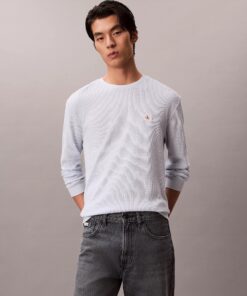 Calvin Klein Long Sleeve Waffle T-shirt Plein Air