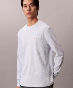 Calvin Klein Long Sleeve Waffle T-shirt Plein Air