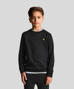 Lyle & Scott Classic Crew Neck Sweatshirt Jet Black