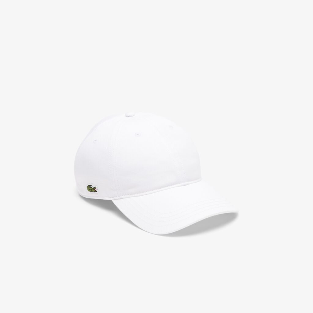 Lacoste Cotton Twill Cap White