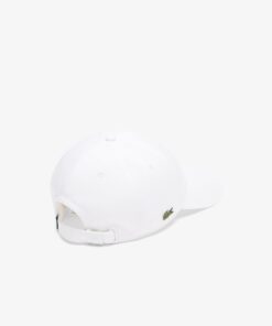 Lacoste Cotton Twill Cap White