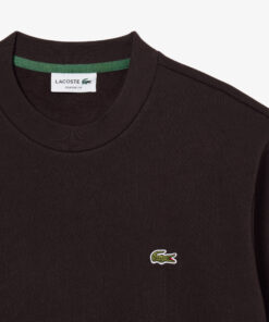 Lacoste Fleece Crew Neck Sweatshirt Brown