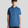 Lyle & Scott Cotton Polo Shirt Dark Cornflower