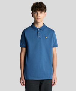 Lyle & Scott Cotton Polo Shirt Dark Cornflower