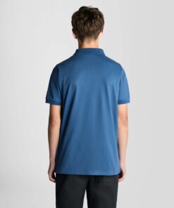 Lyle & Scott Cotton Polo Shirt Dark Cornflower