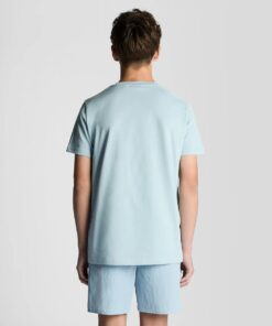 Lyle & Scott Cotton Crew Neck T-Shirt Opal Blue